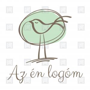 Madár kertészet dísznövénykertészet növényfutár logó - Sokszínű