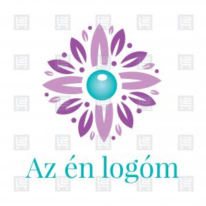 Gyógynövény patika, gyógyteák logó - Kék