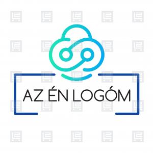 IT szoftverfejlesztő informatika logó - Kék