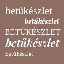 Klasszikus betűtípusok