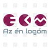 EKM betű monogram minimál logó